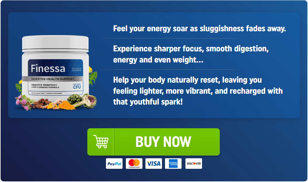 Woman drinking Finessa supplement