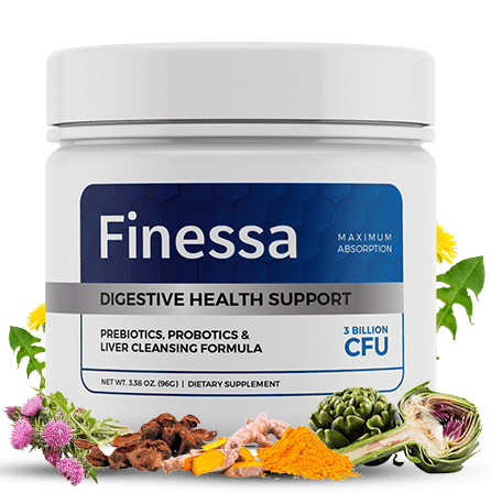 Finessa digestive health supplement bottle